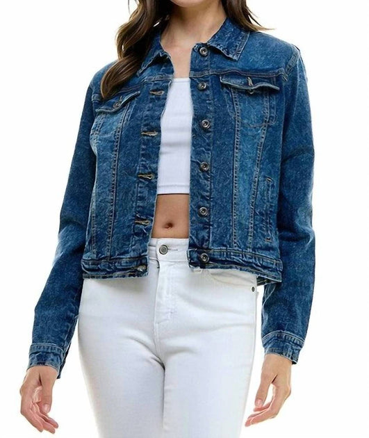 Blue Age Stretch Denim Jacket Blue Large 2