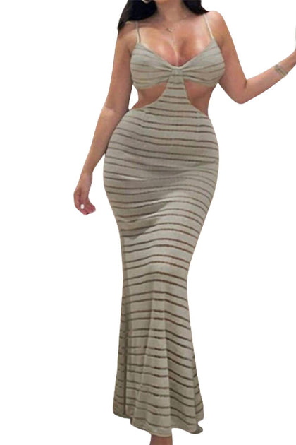 Love J Style Sheer-Paneled Coverup Grey Medium 2