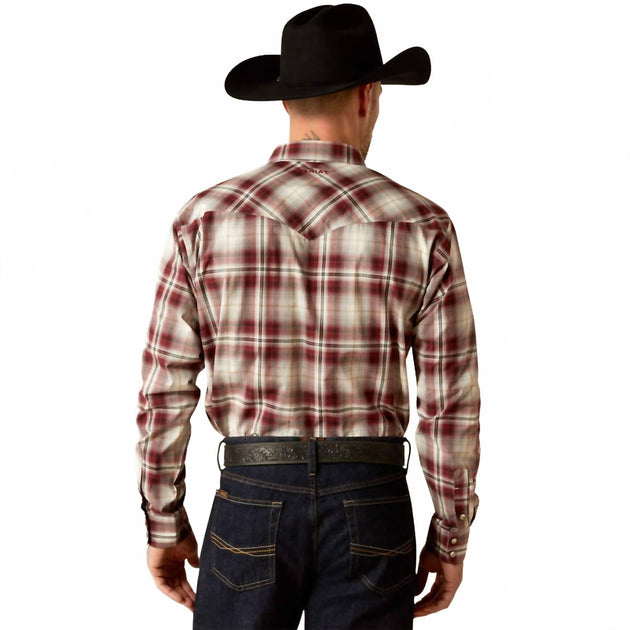 Ariat Walt Classic Fit Shirt Brown Small 3