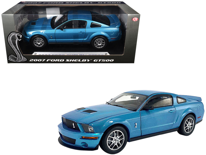 ACME 2007 Ford Shelby GT500 Modellauto Windveil Blue Metallic 1/18 2