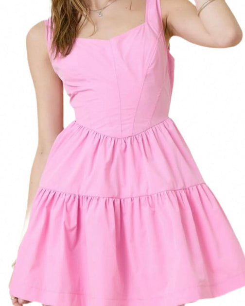 Day + Moon Doll Baby Mini Dress Pink Medium 3