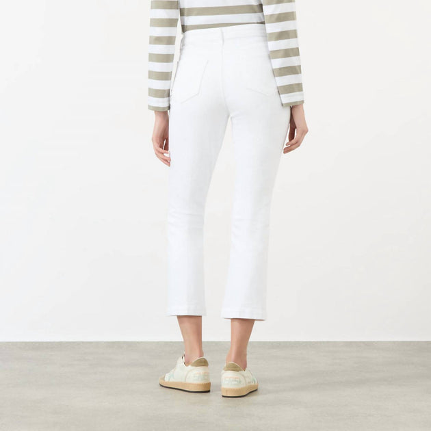 L'Agence Ali High Rise Flare Jeans Blanc 26 3