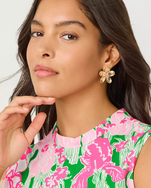 Lilly Pulitzer Poppyland Earrings Multi One Size 3