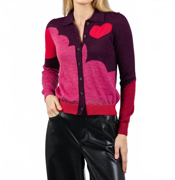 Mother Racquet Collared Cardigan Multi Medium 2