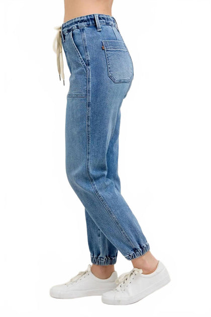 Judy Blue High Waist Jogger Denim Jeans Blue US 18W 3