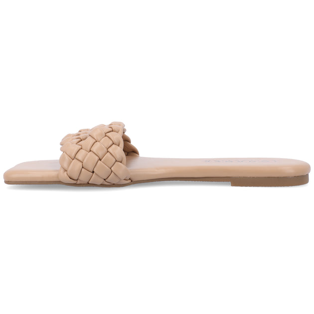 Journee Collection Sawyerr Sandals Beige US 7 3