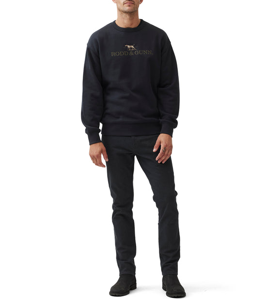 Rodd & Gunn Logo Sweat Black XSmall 3