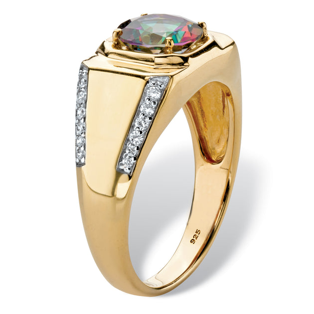 Palm Men's Topaz Ring Black US 13 3