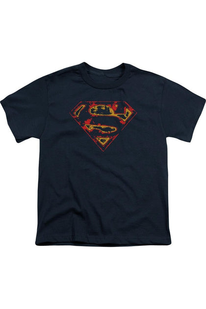 Gildan Superman Short Sleeve T-Shirt Blue Medium 2