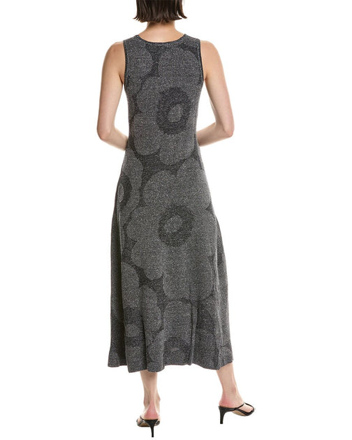 ◆marimekko◆Hiipia Unikko コットンリネンニットドレス Marimekko Hiipia Unikko Linen-blend Maxi Dress | ShopSimon