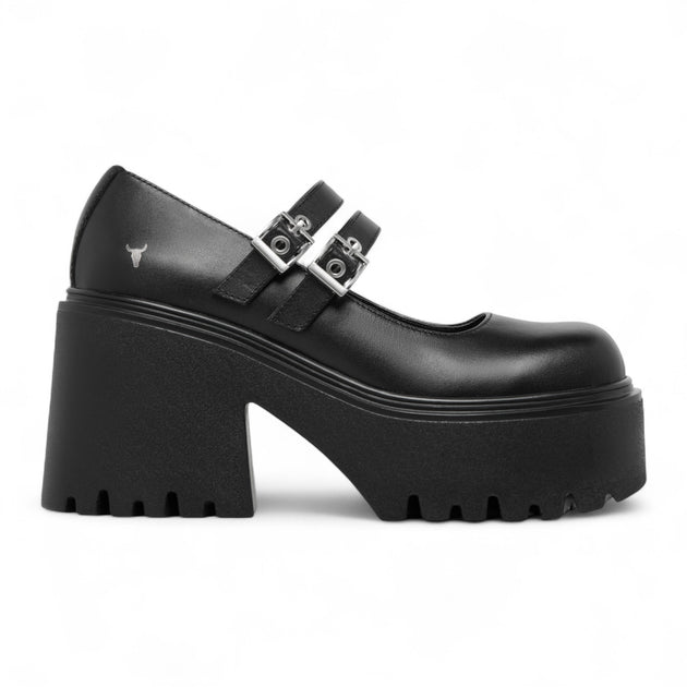 Windsor Smith Lessons Mary-Jane Heel Black EU 40 2