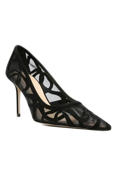 Mach & Mach Ribbon Bow Pumps Black 37 3