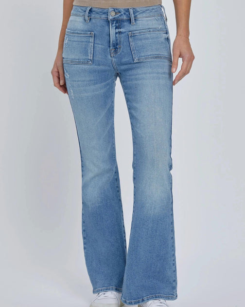 HIDDEN Happi Flare Jeans Blue Small 2