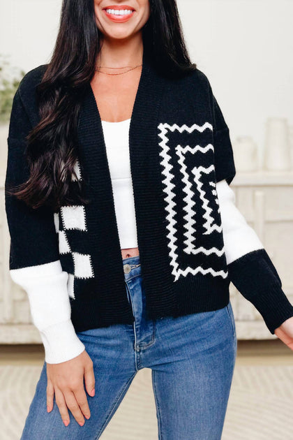 J.NNA Roll The Dice Cardigan Black Large 3