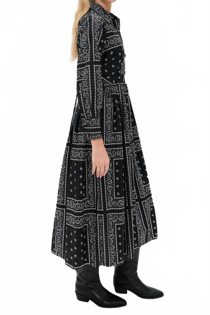 Hunter Bell Hattie Midi Dress Black US 6 3
