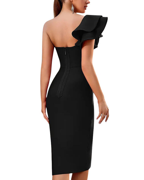 CAMILA BLANCO Midi Dress Black US 4 3