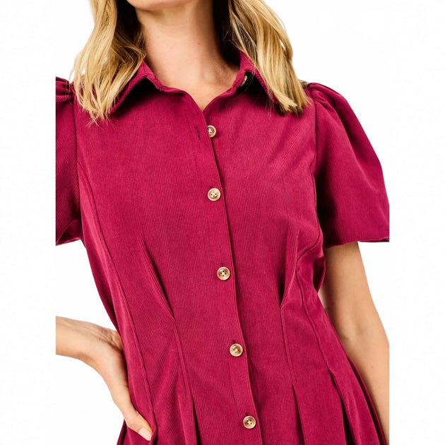 Michelle McDowell Rory Mini Dress Pink Large 4