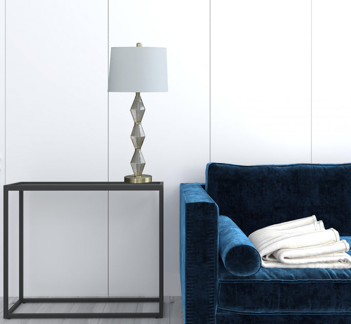 Hivvago Geo Glass Table Lamp Gold 3