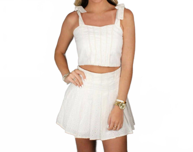 If So Eyelet Tank Top Weiß Medium 3