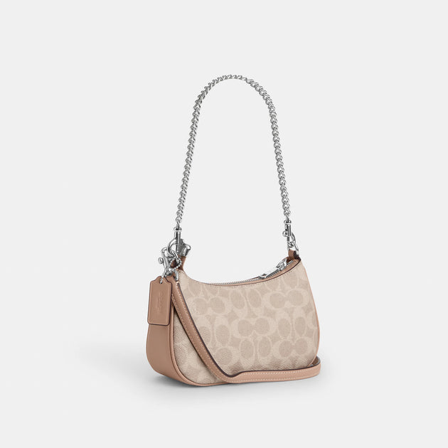 Coach Teri Mini Crossbody Bag Beige One Size 3