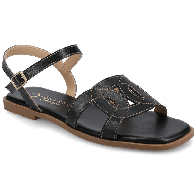 Journee Collection Bridey Sandals Black US 11 2