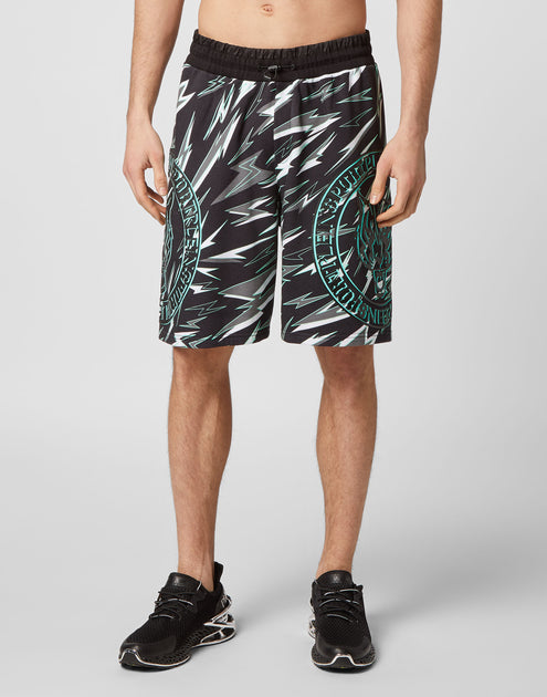 Plein Sport Jogging Shorts Tiger Black 4XLarge 4