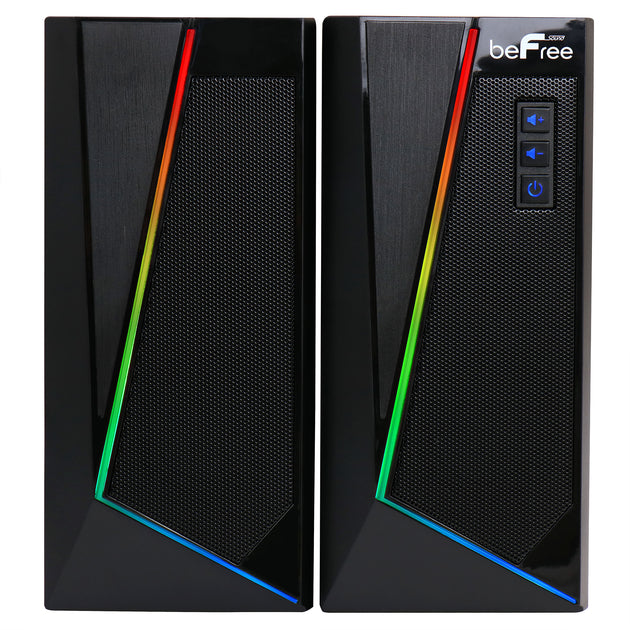 beFree Sound 2.0 Computer Gaming Speakers Black 2