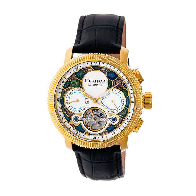 Heritor Aura Automatic Watch Gold 2