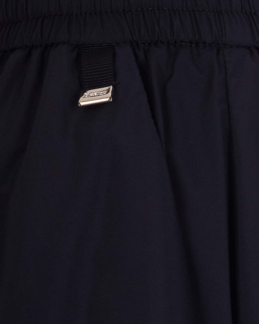 Herno Midi Skirt Stretch Nylon Black EU 40 4
