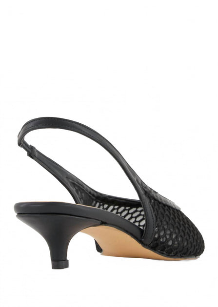Andrea Women's Slingback Pump Black US 9 3