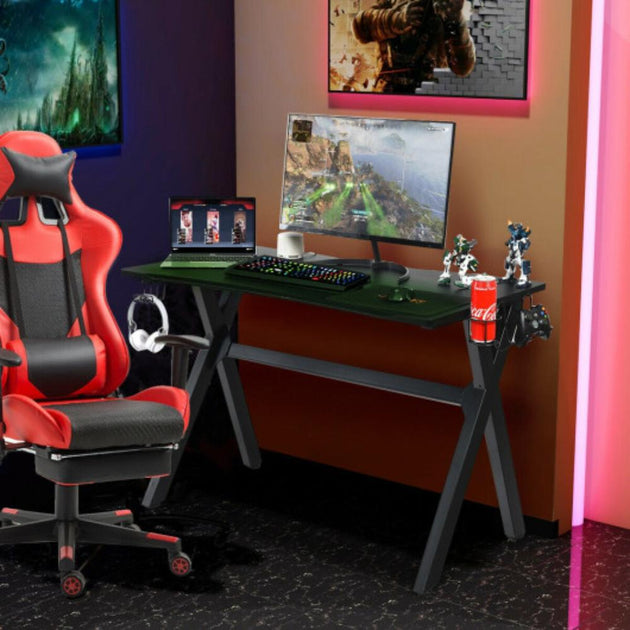 Hivvago Ergonomic Gaming Desk Black 2