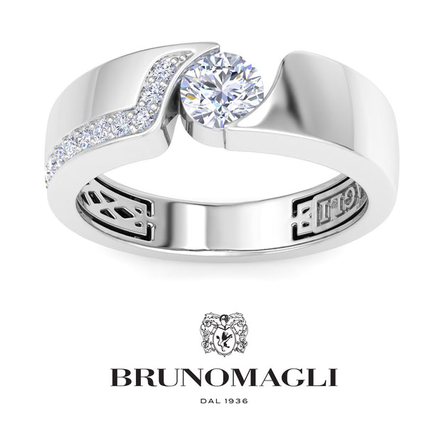 Bruno Magli Floating Ring Silver US 9 4