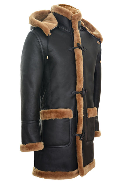 Infinity Helsinki Hooded Duffle Coat Black Medium 3