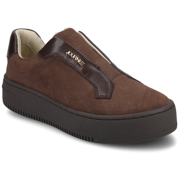 Journee Collection Pheobe Slip-on Sneaker Brown 6.5 2