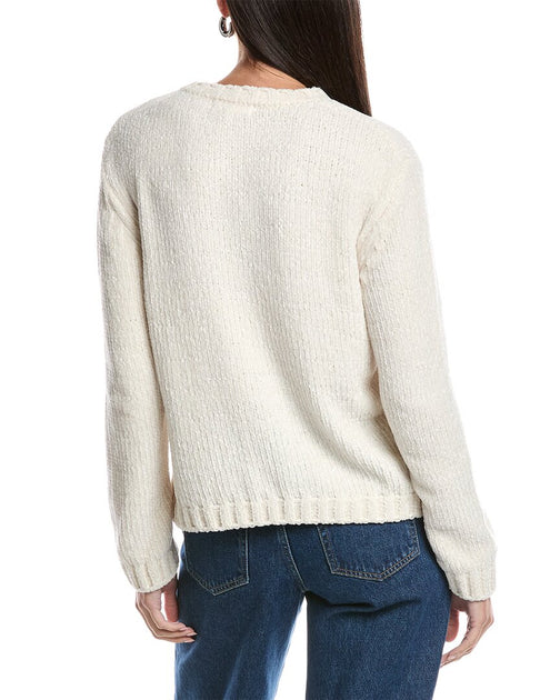 Bella Dahl Crew Neck Sweater Beige Small 3