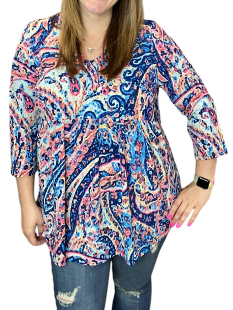 honeyme Rainbow Paisley Tee Multi XL 2