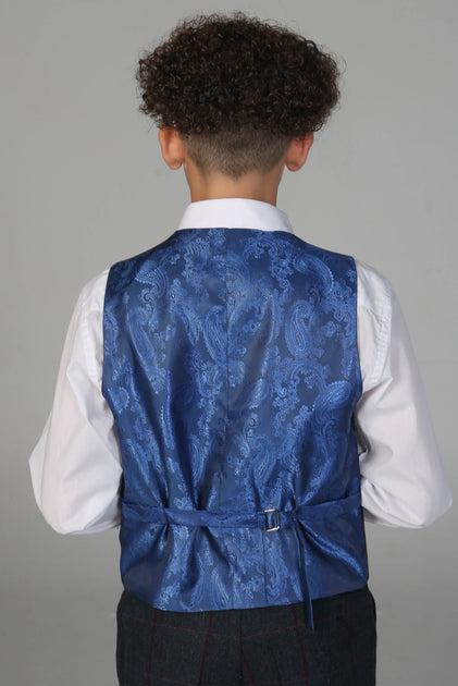 Paul Andrew Madrid 3 Piece Tweed Suit Blue 12 Years 4