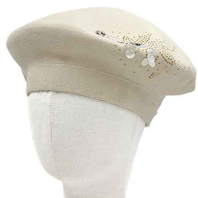 FASHNZFAB Winter Beret Hat Gold 3