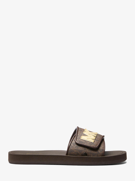 Michael Kors Palmer Slide Sandal Brown US 6 2