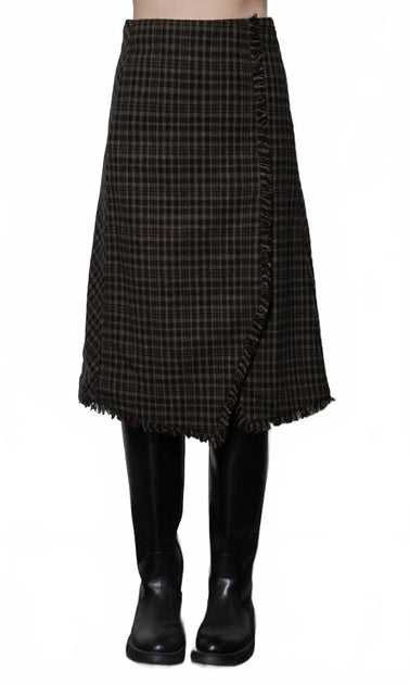 GREYLIN Brighton Asymmetric Fringe Skirt Multi Large 2