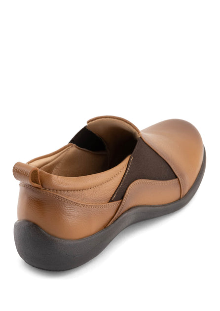 Andrea Women's Leather Loafers Brown US 8 3