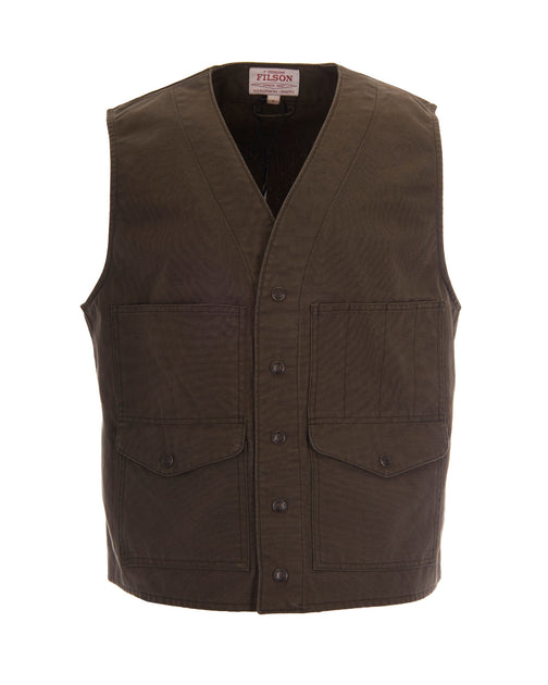 Filson Dry Tin Vest Brown Medium 2