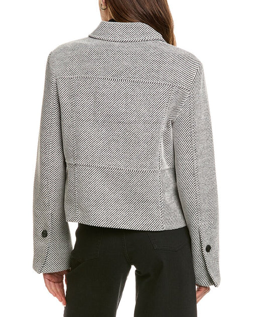 Proenza Schouler White Label Colette Jacket Grey US 4 3
