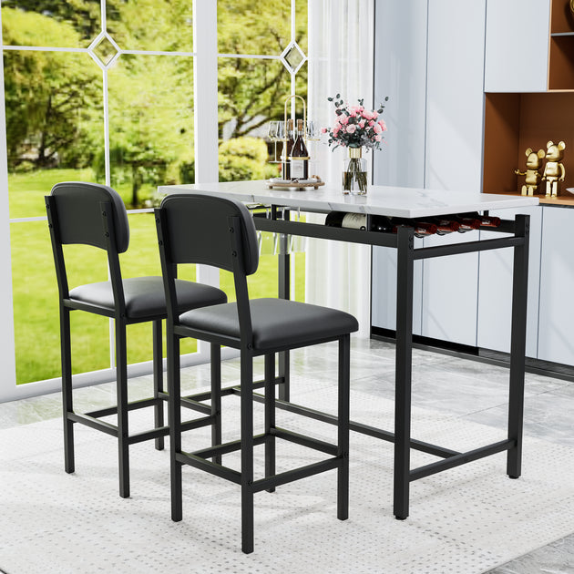Streamdale Dining Chair Set Brown 3