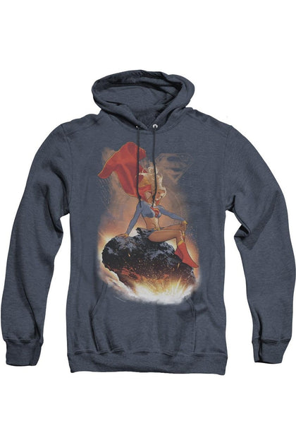 Gildan Superman Ride It Out Hoodie Blue Medium 2