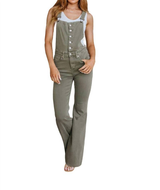 Judy Blue Control Top Release Hem Overalls Grey 2X 2