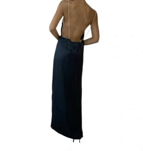 Magali Pascal Glam Maxi Dress Blue XS 3