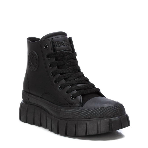 Xti Women's Casual High Top Sneakers Black US 5.5 4