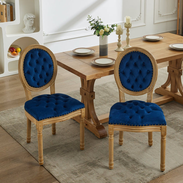 GOODSILO French Style Solid Wood Dining Chair 3
