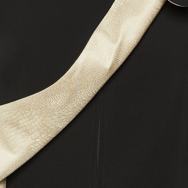 Giorgio Armani Silk & Crepe Jacket Black Medium 4